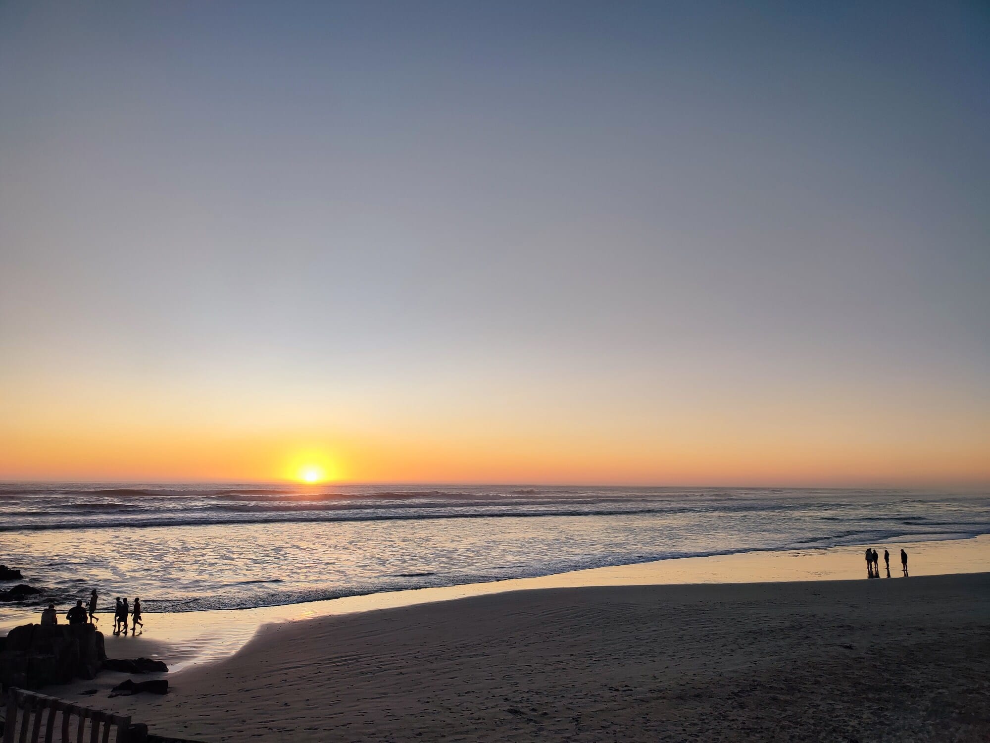 Sunset over the West Coast as seen from our viewing deck in Yzerfontein