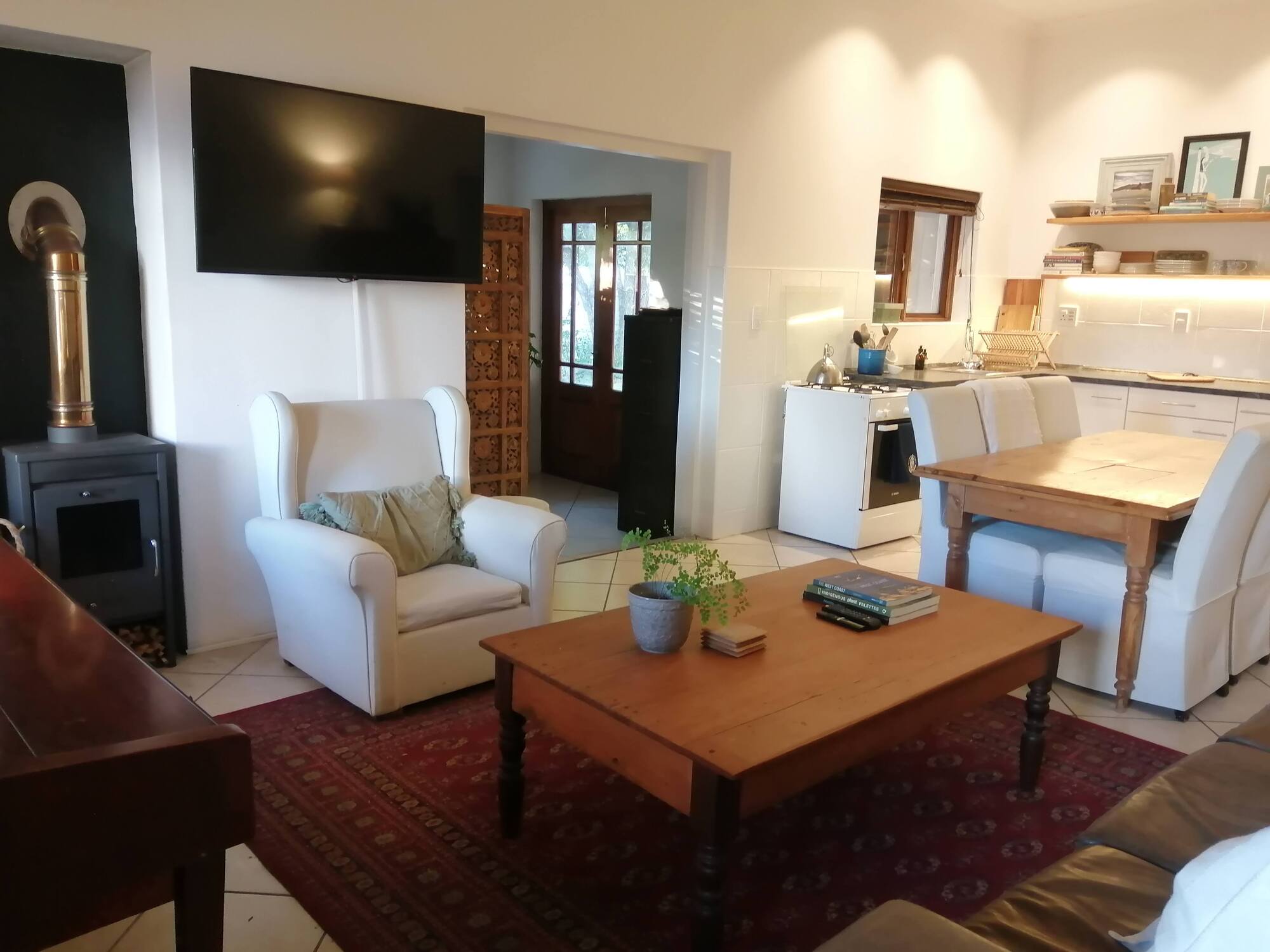 Warn and cozy living area in our home in Yzerfontein