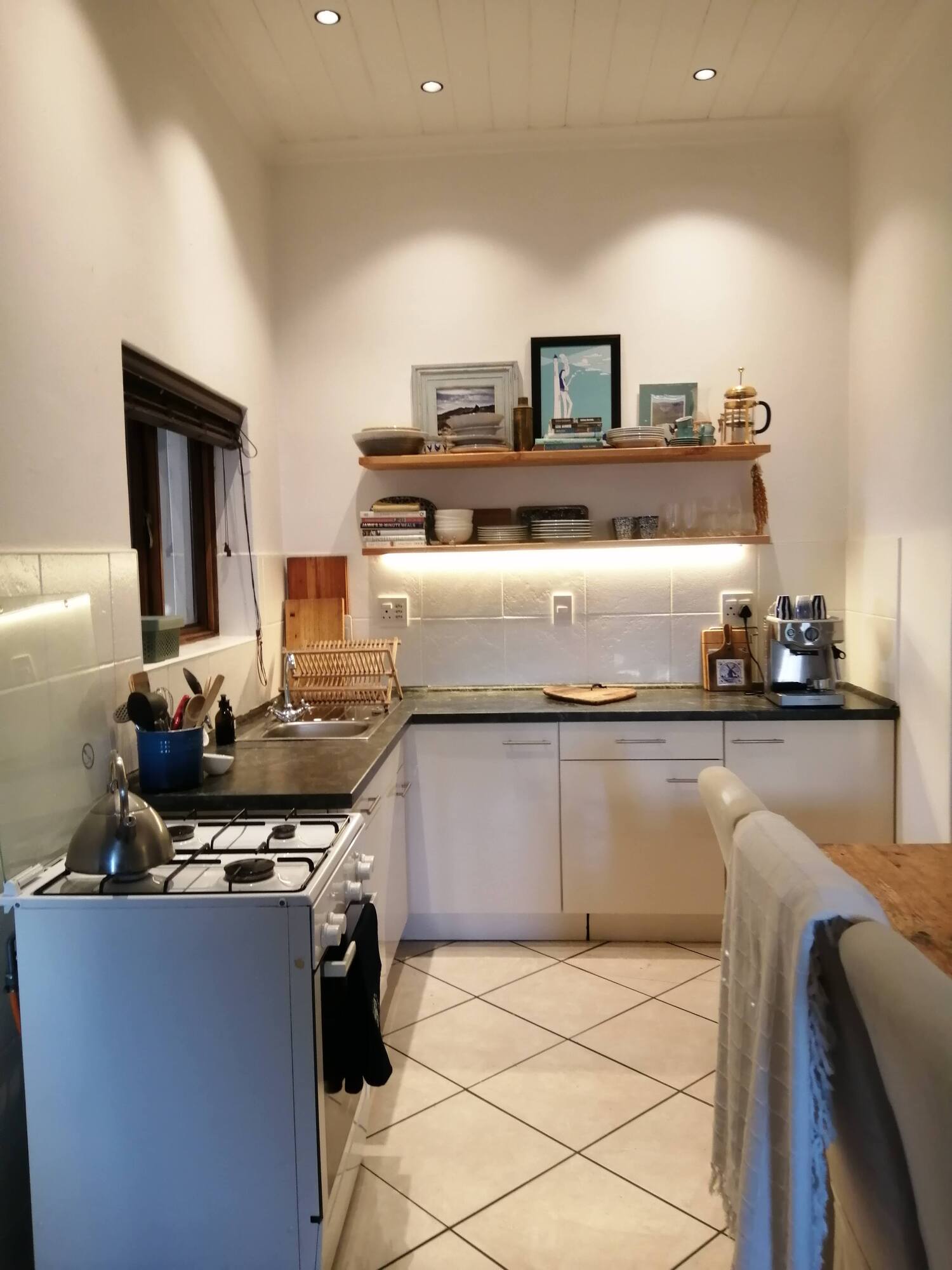 The kitchen in our home Songbird in Yzerfontein